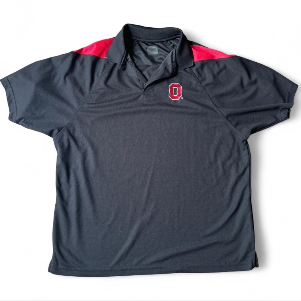 Ohio State Black and Red Polo Shirt